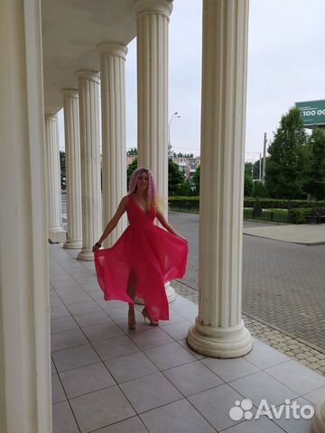 Платье Фуксия Длинное