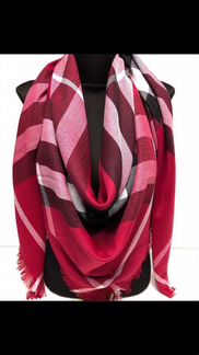 Шаль Burberry бордовая