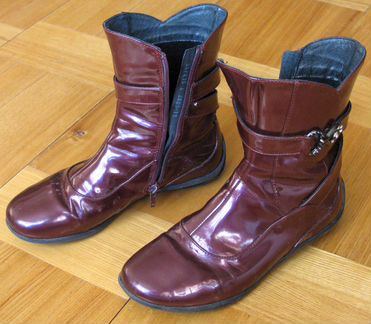 Сапожки лаковые(осень) р.34