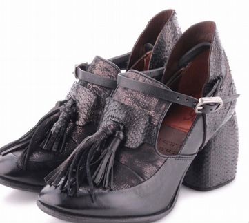 Туфли ботильоны AS98 чёрные