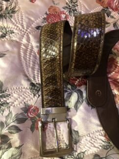 Ремень мужской из натуральной кобры