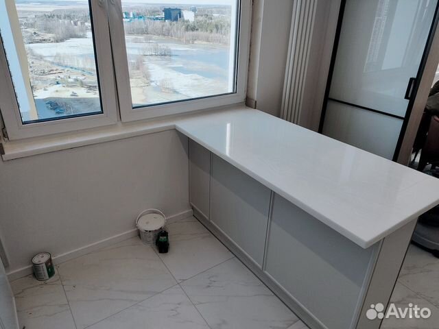 Подоконник барная искусственный камень Corian м2 купить в Ломоносове ...