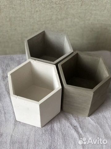 Кашпо из цемента