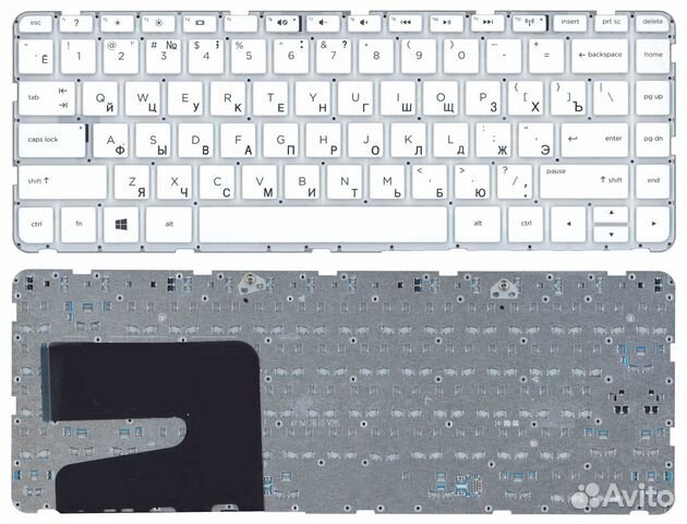 Клавиатура для HP Pavilion 14-e 14-e000 белая