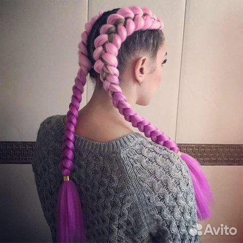 Афрокосы, боксерские косы, брейды, афрохвост