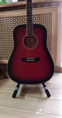 Гитара дредноут SX CD / цвет винный