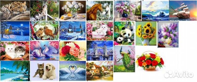 Вышивка:алмазная,крестиком,ковровая