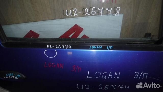 Накладка стекла заднего правого Renault Logan I 2