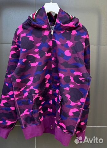 Зип Худи Bape Violet Фиолетовый