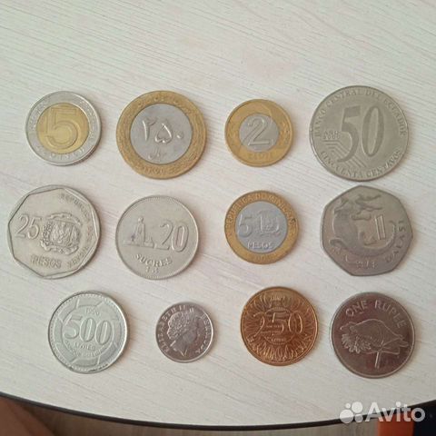 Иностранные монеты 12 штук