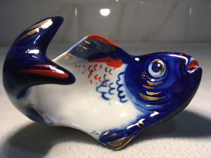 Рыбка фарфоровая. Винтаж СССР