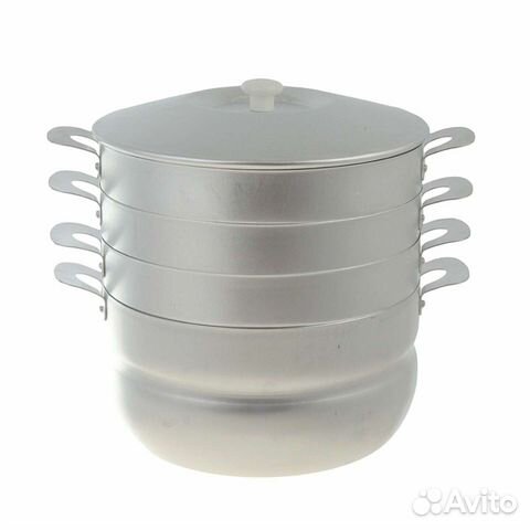 Кастрюля Мантоварка 4,5л алюм. 