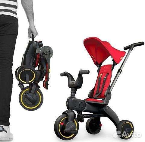 Велосипед складной компактный (красный)