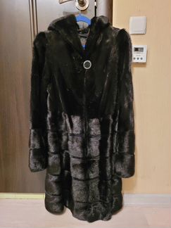 Шуба норковая с капюшоном 42 44