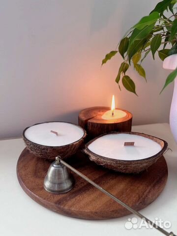 Свеча в кокосе