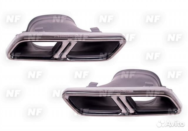 Насадки 63 S AMG черные Mercedes E213