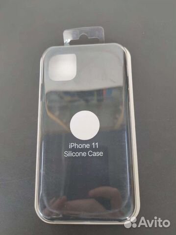 Силиконовый чехол на iPhone 11 Чёрный
