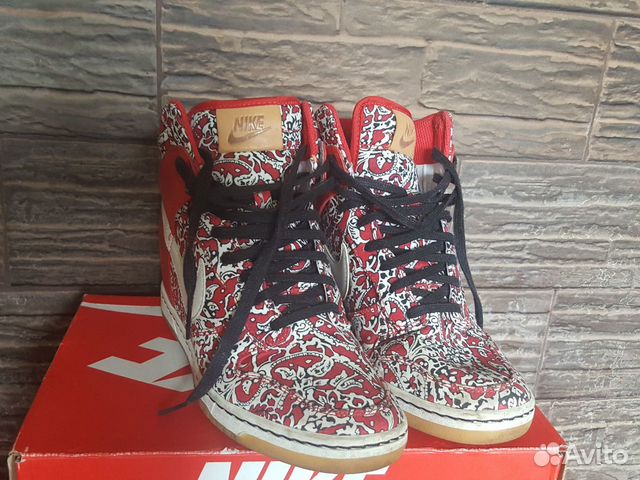 Nike Dunk Womens High Sport Red/Sail