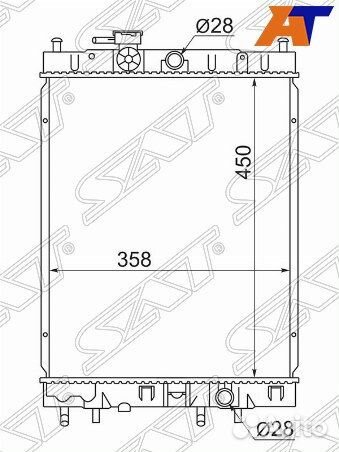 Радиатор nissan cube