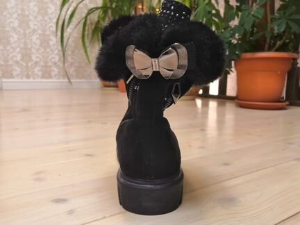 Сапоги зимние замшевые в отл состоянии