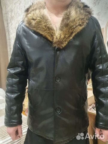 Дубленка натуральная мужская 52 54
