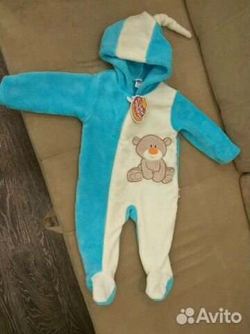 Костюм теплый детский на рост 74 см