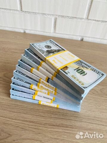 100 тыс сувенирных долларов (10 пачек)