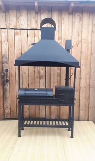 Мангал-гриль-казан с куполом (Сталь 5 мм.)