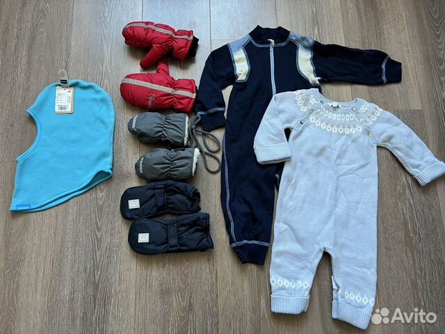 Шлем-поддева, варежки, комбинезоны