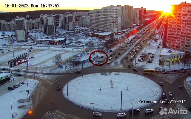 Камера видеонаблюдения, номера машин с 500 метров