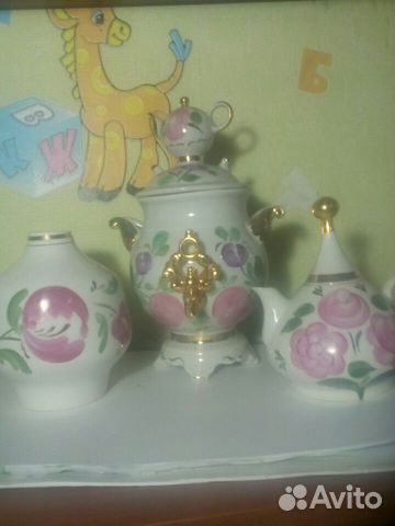 Самовар фарфоровый сувенирный