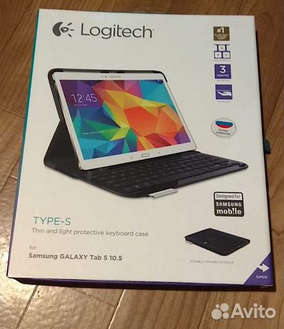 Клавиатура-чехол Logitech для Samsung Galaxy TabS