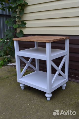 Тумбочка прикроватная Прованс из массива дерева