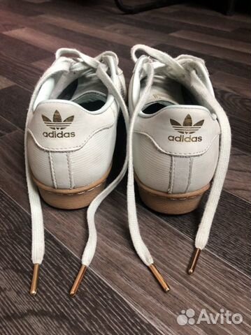 Кожаные кеды adidas