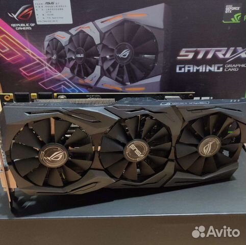 Видеокарта Asus Strix GTX 1070ti 8gb