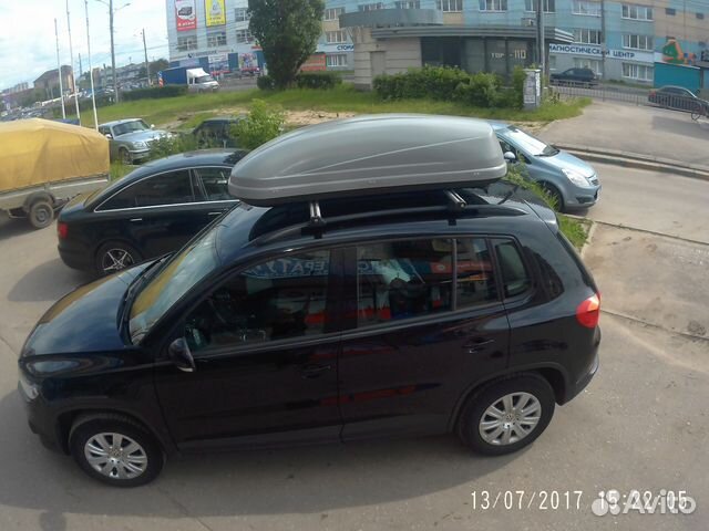 Багажник бокс на крышу Volkswagen Tiguan 2007-16