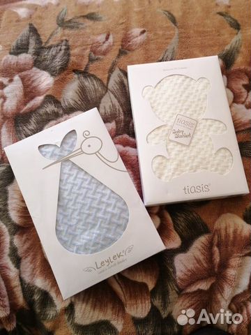 Плед вязаный / Покрывало детское новое