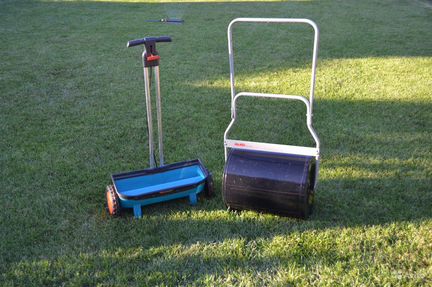 Садовый каток и Сеялка газона Gardena