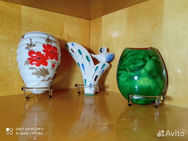 Винтажные настенные кашпо из 60-х лфз/Полонное