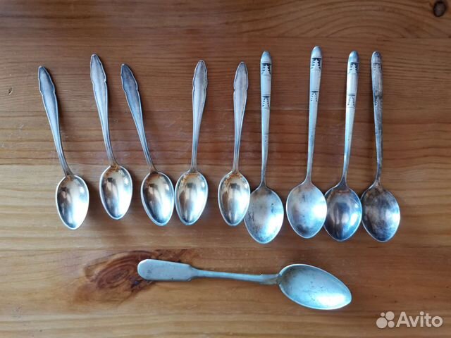 Чайные ложки посеребряные