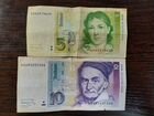 Коллекционные банкноты 10 и 5 Немецких Марок