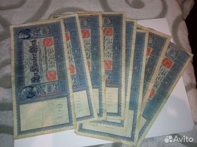 100 марок Германии 1910 год