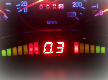 Парктроник PS4J5 цвет датчиков на выбор