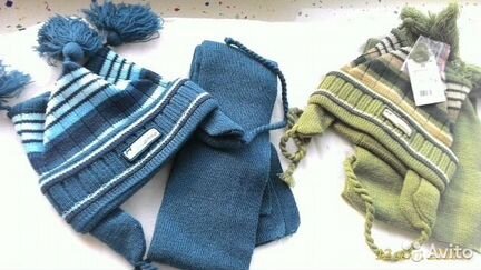 Шапка +шарф -Комплект 48р(1,5-2года)
