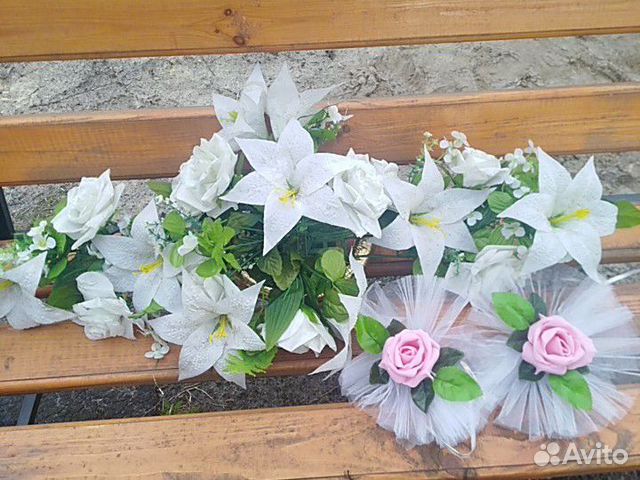 Украшение на свадебное авто