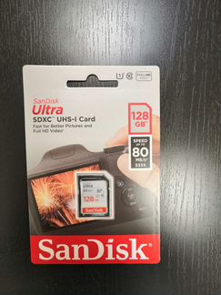 Карта памяти SanDisk Ultra 128GB sdxc