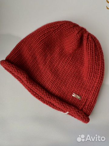 Новая кашемировая шапка stefanel, с этикеткой
