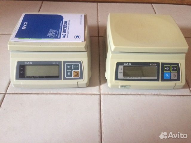 Весы настольные электронные CAS SW-10 и CAS SW- 05