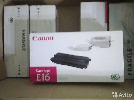 Картриджи Canon E16. Оригинал Black,новый