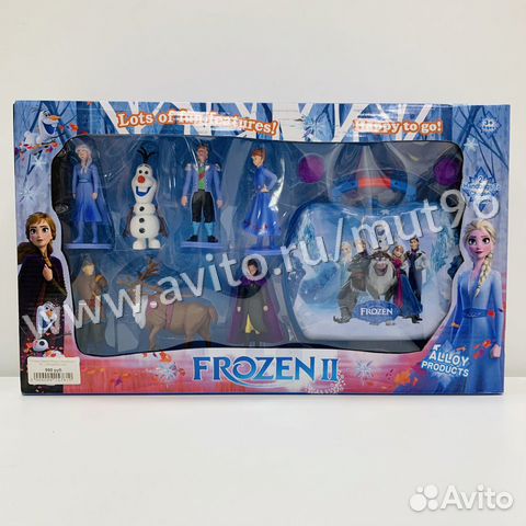 Холодное сердце Набор фигурок 7в1 с чемоданом